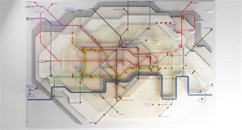 ArtStation - London Underground Map 3D | Resources