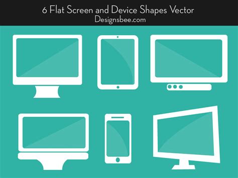 6 Flat screen and Device Shape vector by Designsbee on DeviantArt