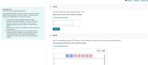 Solved Learning Goal: To learn to create orbital-filling | Chegg.com