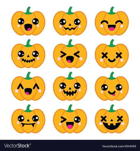 Cute pumpkin faces | Cute halloween drawings, Halloween doodle, Kawaii halloween