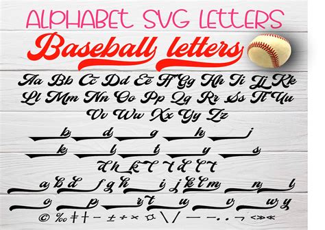 Baseball Font SVG Svg font for cricut Baseball SVG cricut | Etsy