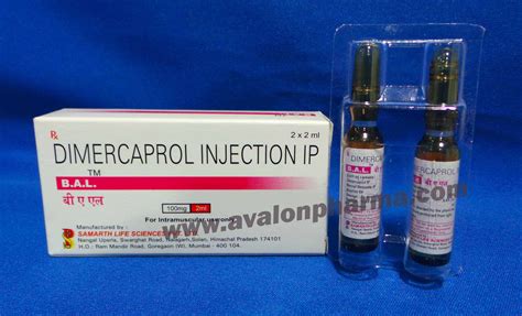 Dimercaprol Injection India - Avalon Pharma