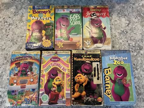 LOT OF BARNEY VHS Tapes 90’s HiT Lyrick Barney Home Video Classic ...