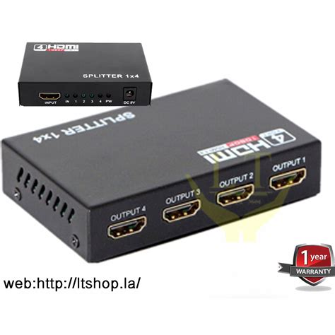 Hub HDMI 1in - out 4ports