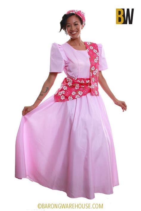 WS19 - Balintawak Gina Dress Pink - Filipiniana | Filipiniana dress ...