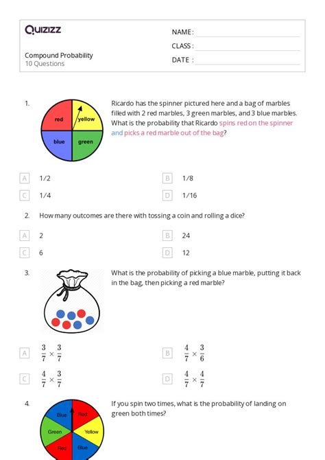 50+ Probability worksheets for 8th Grade on Quizizz | Free & Printable