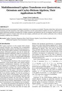 Multidimensional Laplace Transforms over Quaternions, Octonions and Cayley-Dickson Algebras ...