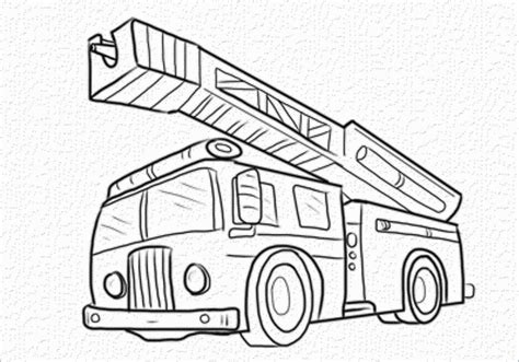 Easy Fire Truck Drawing at PaintingValley.com | Explore collection of ...