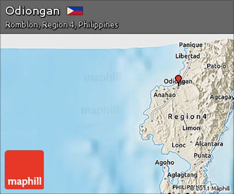 Free Shaded Relief 3D Map of Odiongan