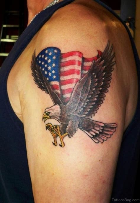53 Top Flag Tattoos On Shoulder
