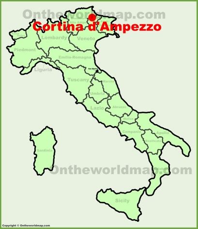 Cortina d'Ampezzo Maps | Italy | Maps of Cortina d'Ampezzo