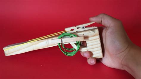 Make a Fun Rubberband Toy Gun - DIY Crafts - Guidecentral - YouTube