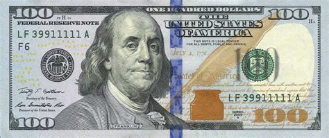 United States 100 Dollar Bill