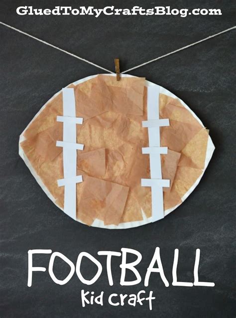 Paper Plate Football Kid Craft | Kids sports crafts, Craft activities for kids, Art for kids