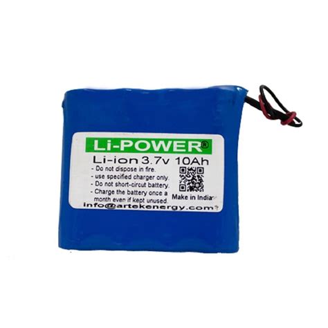 3.7 V 10 Ah Lithium-ion Battery at Rs 390 | Lithium Ion Polymer Battery ...