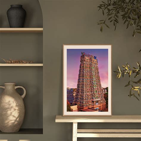 Meenakshi Temple - The Glory of Madurai - Wall Art, Hanging Wall Decor ...