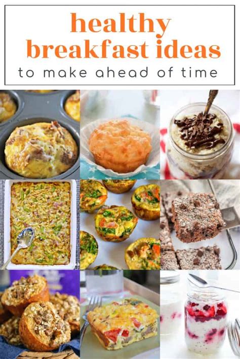 Healthy Breakfast Ideas to Make Ahead of Time - Mess for Less