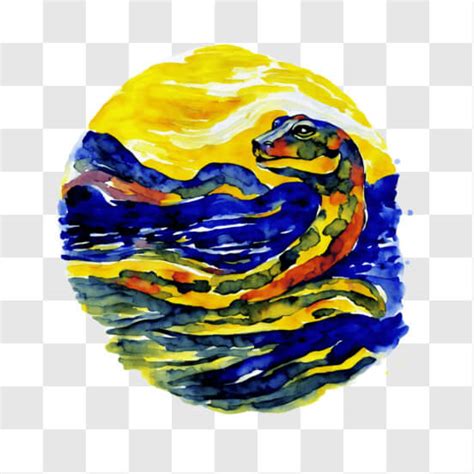 Download Exotic Snake Watercolor Painting PNG Online - Creative Fabrica