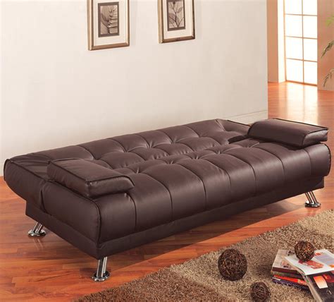 Faux Leather Sleeper Futon by Coaster | Sleepworks