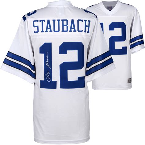 Roger Staubach Dallas Cowboys Autographed Proline White Jersey