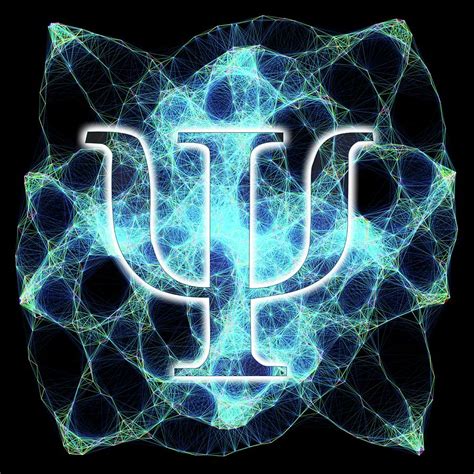 Psi Symbol And Artwork Of A Wavefunction #2 by Alfred Pasieka