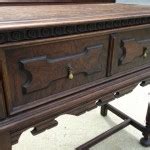 Antique oak foyer table - Fresh Vintage NC