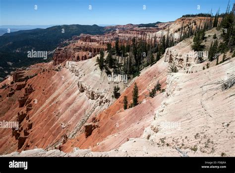 Views of bizarre sandstone erosions in Amphitheater, Cedar Breaks ...