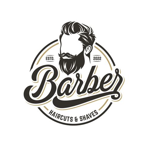 Vintage Barbershop Logo Design Vector Template 7619523 Vector Art at ...