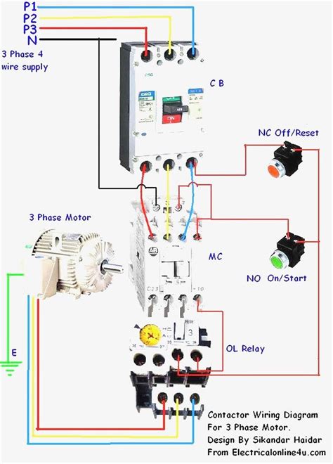 How To Connect A Contactor Diagram