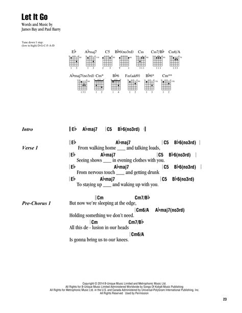 Let It Go by James Bay - Guitar Chords/Lyrics - Guitar Instructor