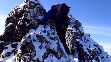 Aonach Eagach in Winter - YouTube