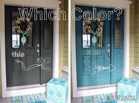 Worth Pinning: Gray Door or Teal Door? How about both?