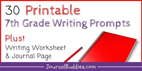 7th Grade Writing Worksheets » JournalBuddies.com - Worksheets Library