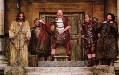 'Jesus or Barabbas' Pilate offers the crowd a choice; from the film 'Passion of the Christ ...