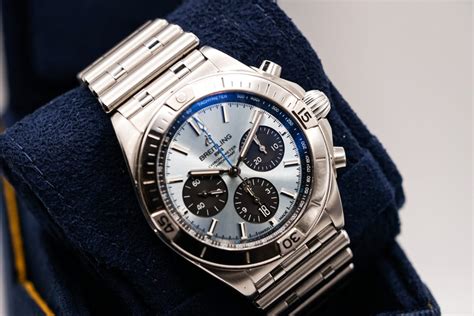 Breitling Chronomat B01 PB0134101C1S1 Ice Blue Dial Chronograph ...