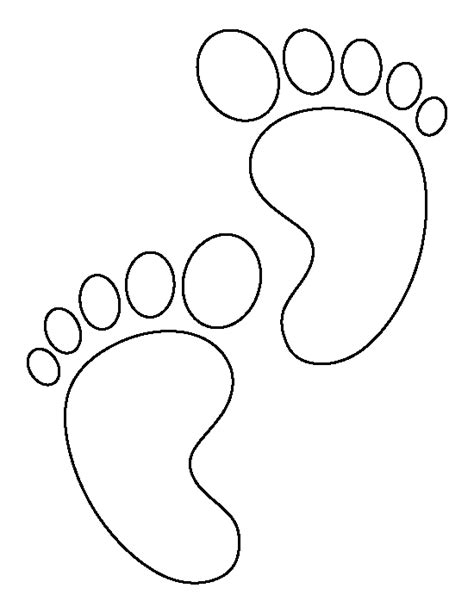 Printable Baby Feet Template