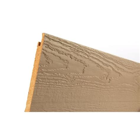 TruWood Sure Lock Primed Hardboard Lap Siding (Nominal: 1/2 in. x 8 in. x 16 ft.; Actual: 0.490 ...