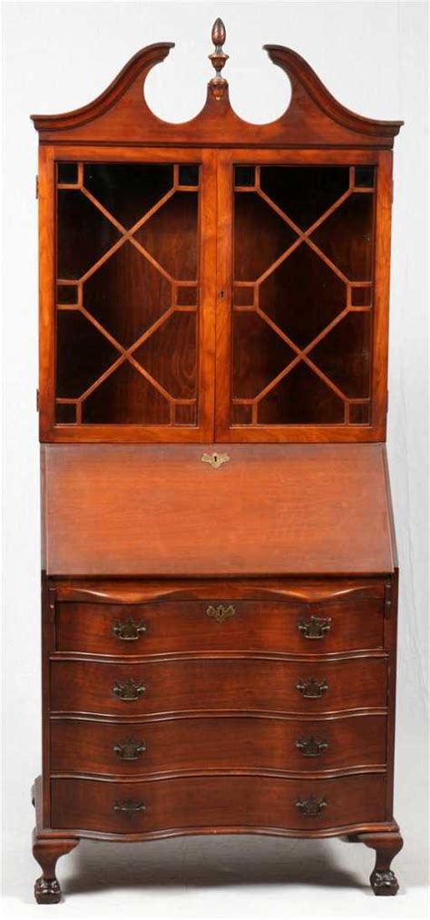 SKANDIA FURNITURE CO. MAHOGANY SECRETARY/DESK