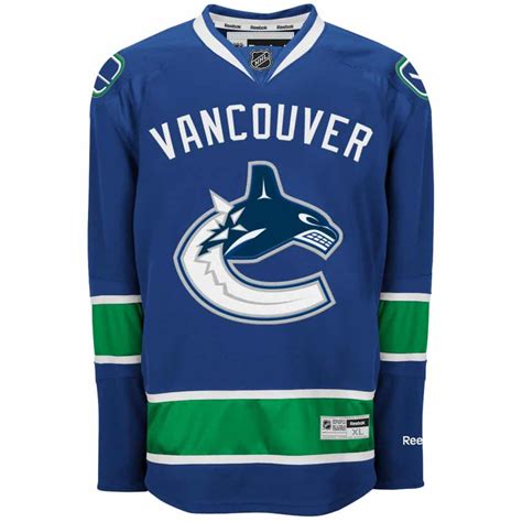 Vancouver Canucks Adult Reebok Premier Home Jersey - Detroit Game Gear