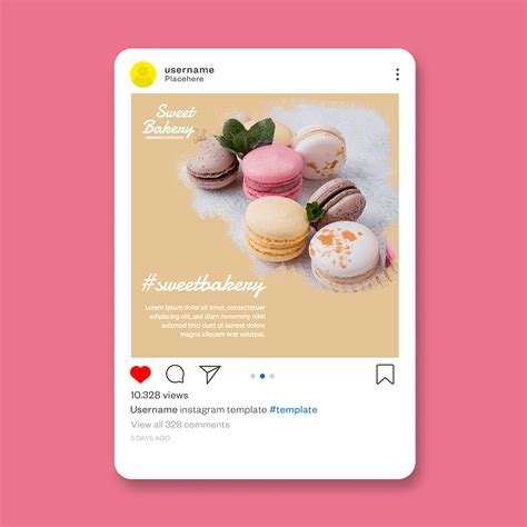 instagram posts sweets :: Behance