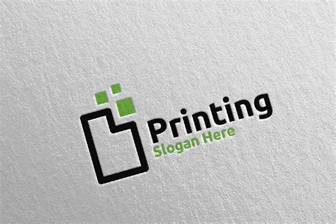 Paper Printing Company Logo by Denayunecs | Codester