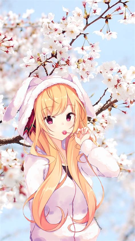 #anime #animegirl #animewallpaper #japan #sakura #iphonewallpaper ...