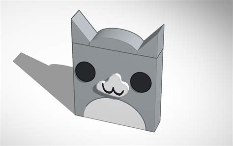 3D design Cat icon geometry dash | Tinkercad