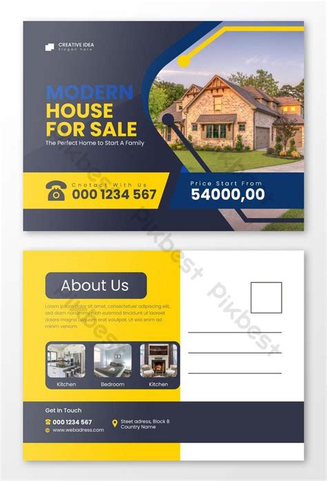 Real Estate Postcard Templates | EPS Free Download - Pikbest