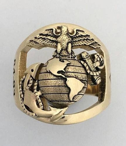 Custom Gold Marine Corps rings Made in the USA by our USMC Veteran biz ...