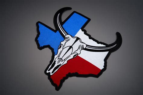 Texas Flag Back Patch - MakeMyPatch