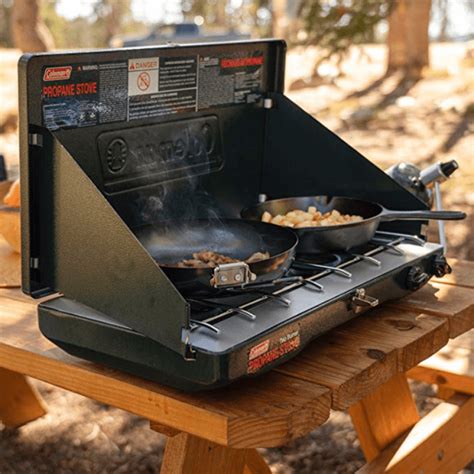 Coleman Gas Stove | Portable Propane Gas Classic Camp Stove with 2 Burners | Camp Cookware Sets ...
