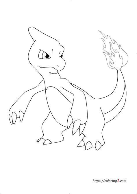 23+ Charmeleon Coloring Pages - GarenGillyan