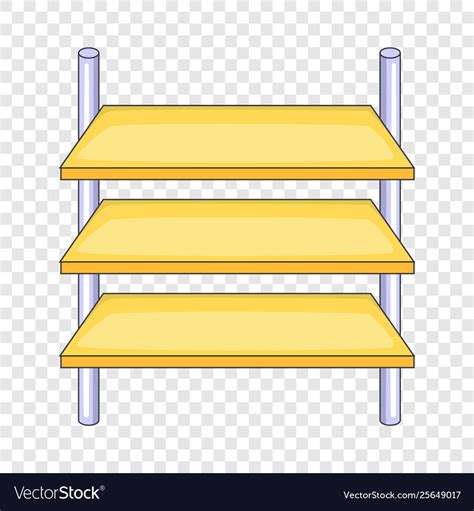 Shop shelves icon cartoon style Royalty Free Vector Image