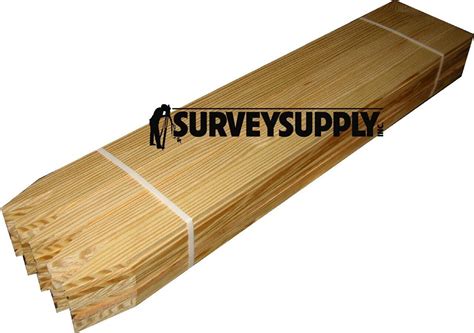 48" Wood Lath Survey Stakes | Lath Stake Markings